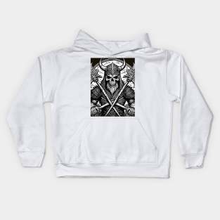 Skull Vikings Kids Hoodie